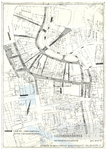 212089 Plattegrond van het centrale gedeelte van de binnenstad van Utrecht; met weergave van het stratenplan met ...